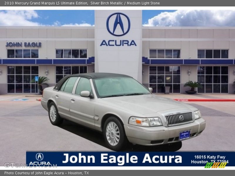 Silver Birch Metallic / Medium Light Stone 2010 Mercury Grand Marquis LS Ultimate Edition