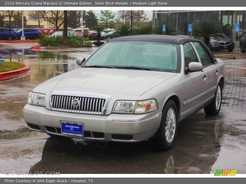 Silver Birch Metallic / Medium Light Stone 2010 Mercury Grand Marquis LS Ultimate Edition