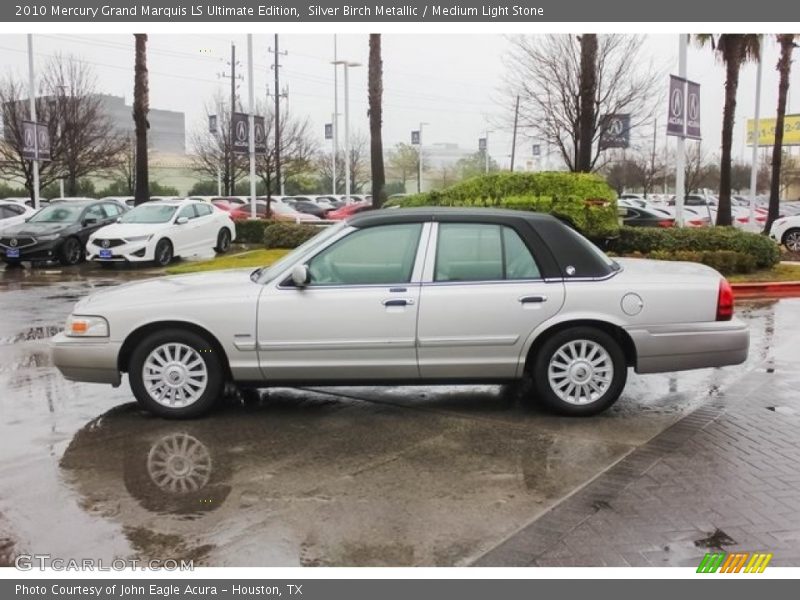 Silver Birch Metallic / Medium Light Stone 2010 Mercury Grand Marquis LS Ultimate Edition