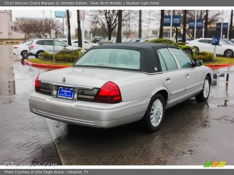 Silver Birch Metallic / Medium Light Stone 2010 Mercury Grand Marquis LS Ultimate Edition