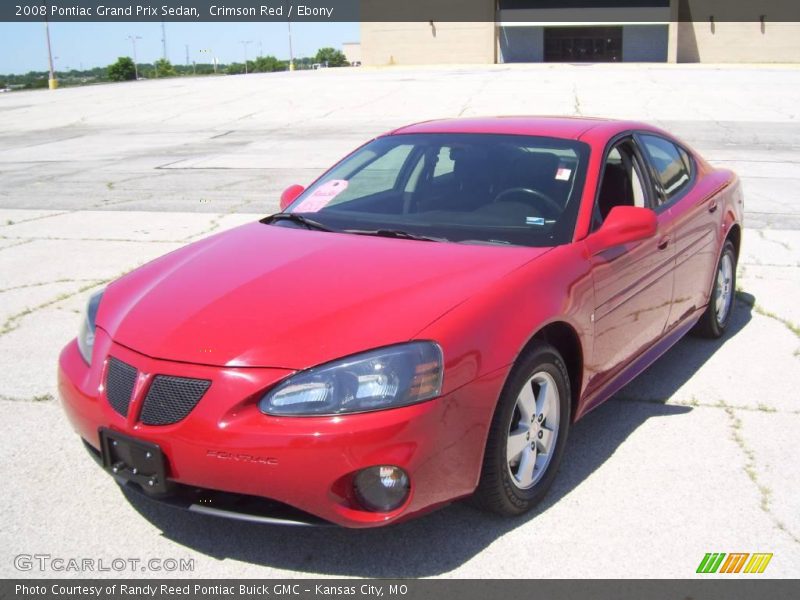 Crimson Red / Ebony 2008 Pontiac Grand Prix Sedan
