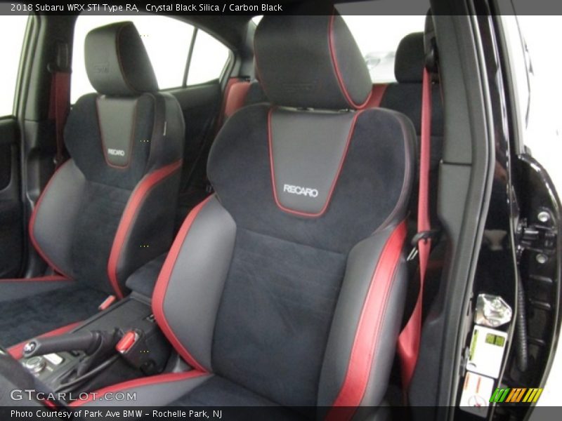 Front Seat of 2018 WRX STI Type RA