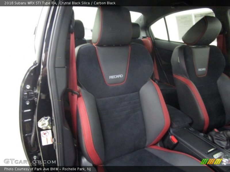 Front Seat of 2018 WRX STI Type RA