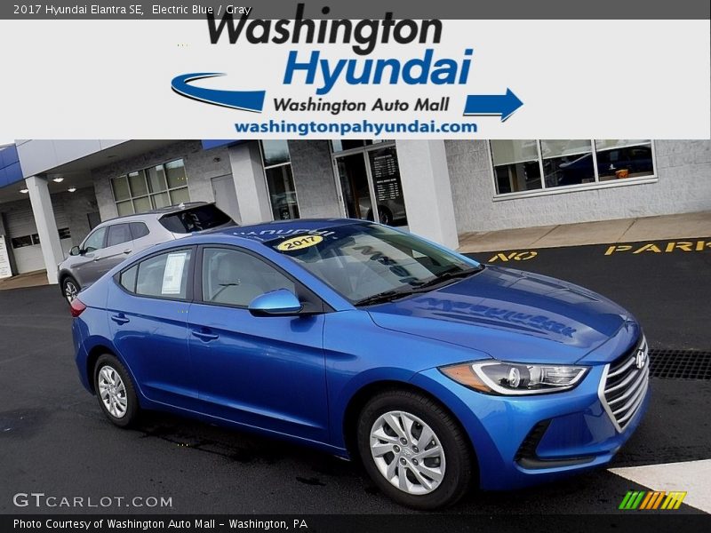 Electric Blue / Gray 2017 Hyundai Elantra SE