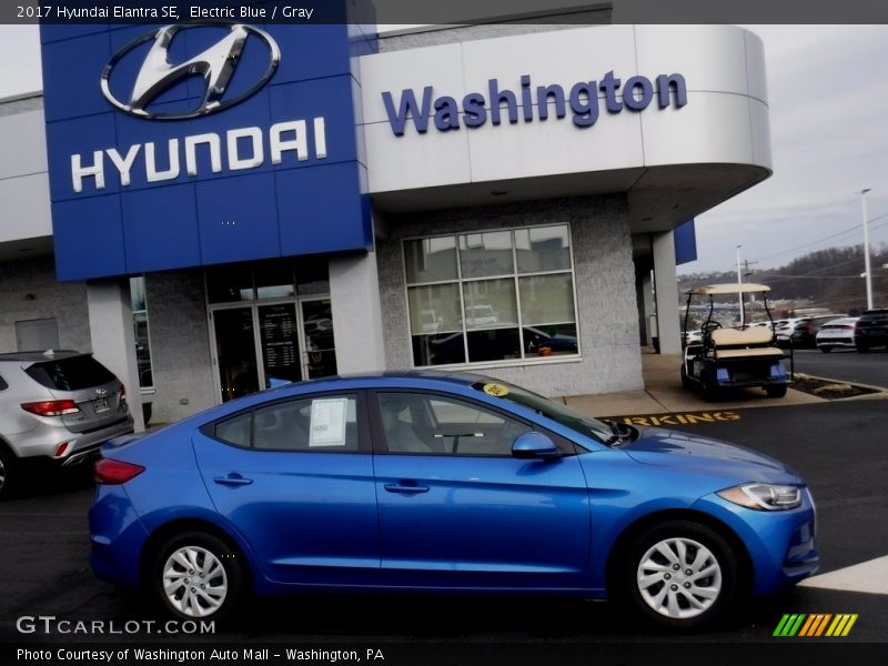 Electric Blue / Gray 2017 Hyundai Elantra SE