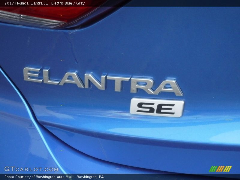 Electric Blue / Gray 2017 Hyundai Elantra SE