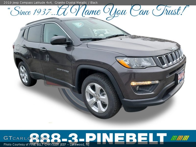 Granite Crystal Metallic / Black 2019 Jeep Compass Latitude 4x4