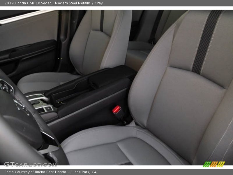 Modern Steel Metallic / Gray 2019 Honda Civic EX Sedan