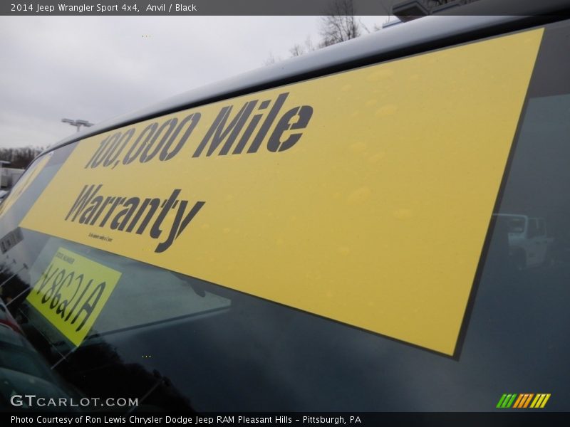 Anvil / Black 2014 Jeep Wrangler Sport 4x4