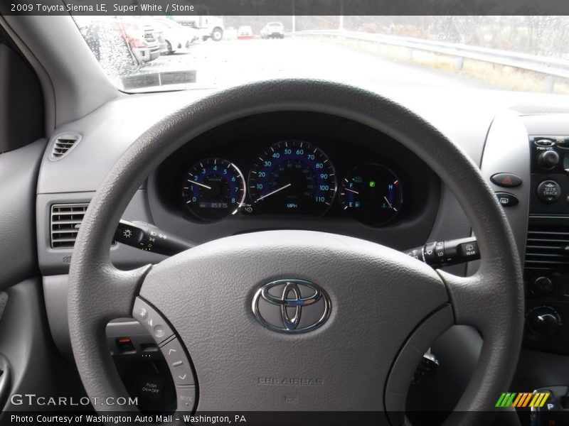 Super White / Stone 2009 Toyota Sienna LE