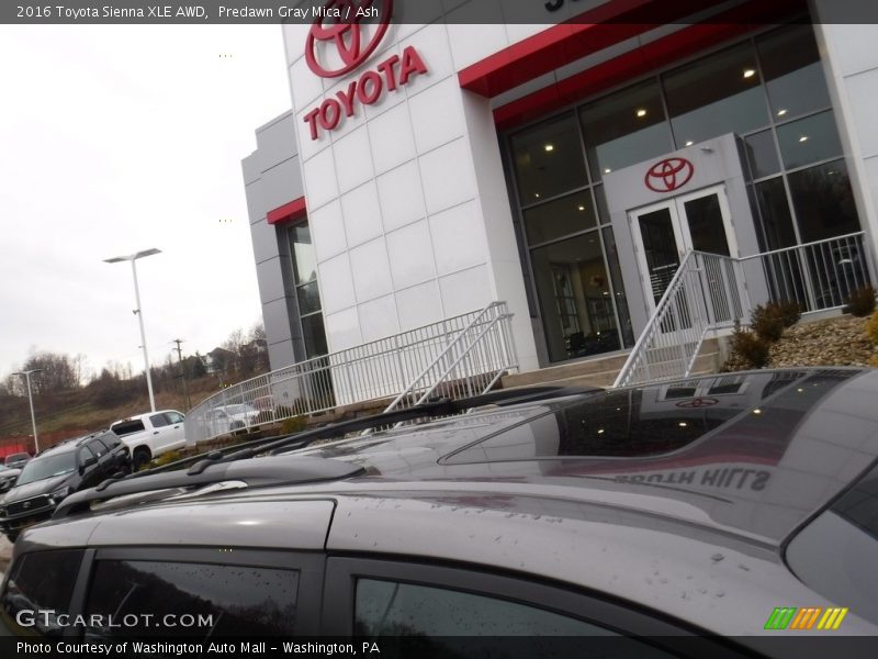 Predawn Gray Mica / Ash 2016 Toyota Sienna XLE AWD