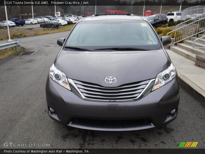 Predawn Gray Mica / Ash 2016 Toyota Sienna XLE AWD