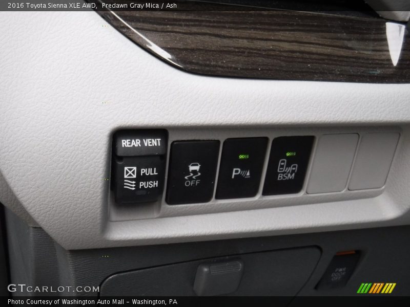 Predawn Gray Mica / Ash 2016 Toyota Sienna XLE AWD