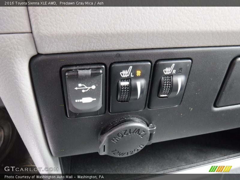 Predawn Gray Mica / Ash 2016 Toyota Sienna XLE AWD
