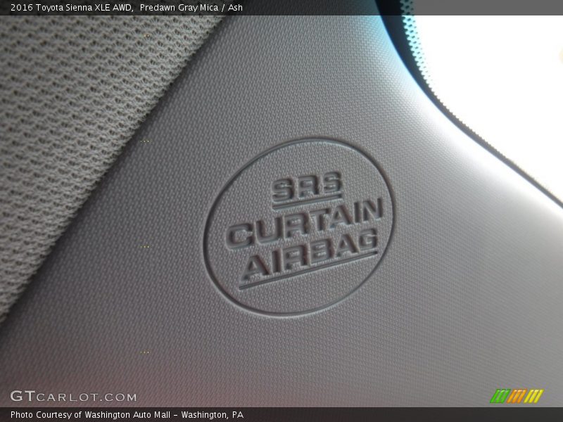 Predawn Gray Mica / Ash 2016 Toyota Sienna XLE AWD