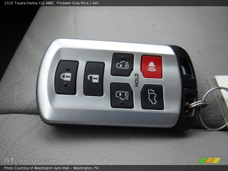 Predawn Gray Mica / Ash 2016 Toyota Sienna XLE AWD