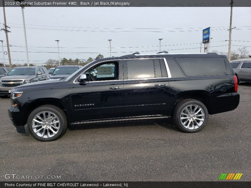 Black / Jet Black/Mahogany 2019 Chevrolet Suburban Premier 4WD