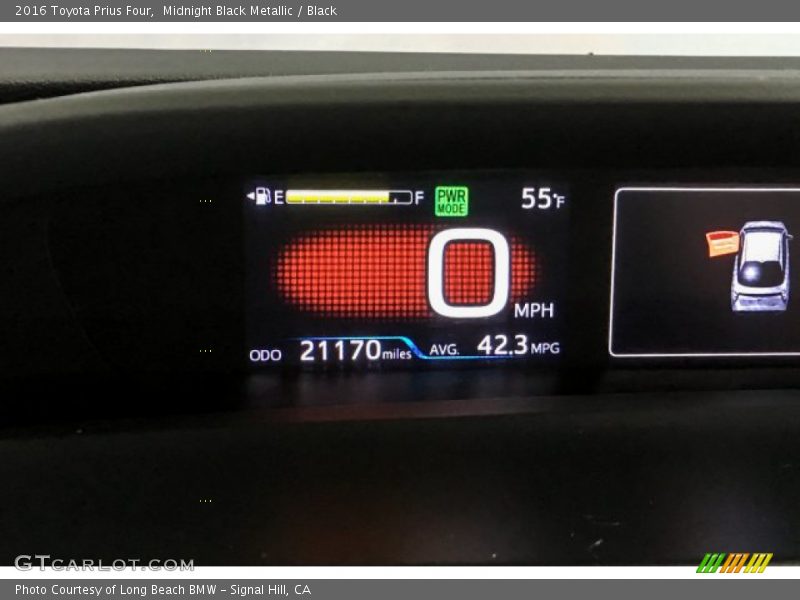 Midnight Black Metallic / Black 2016 Toyota Prius Four
