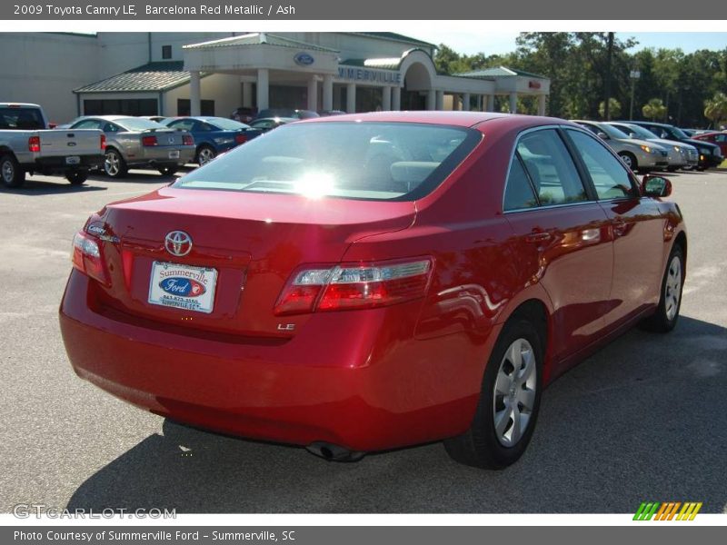 Barcelona Red Metallic / Ash 2009 Toyota Camry LE