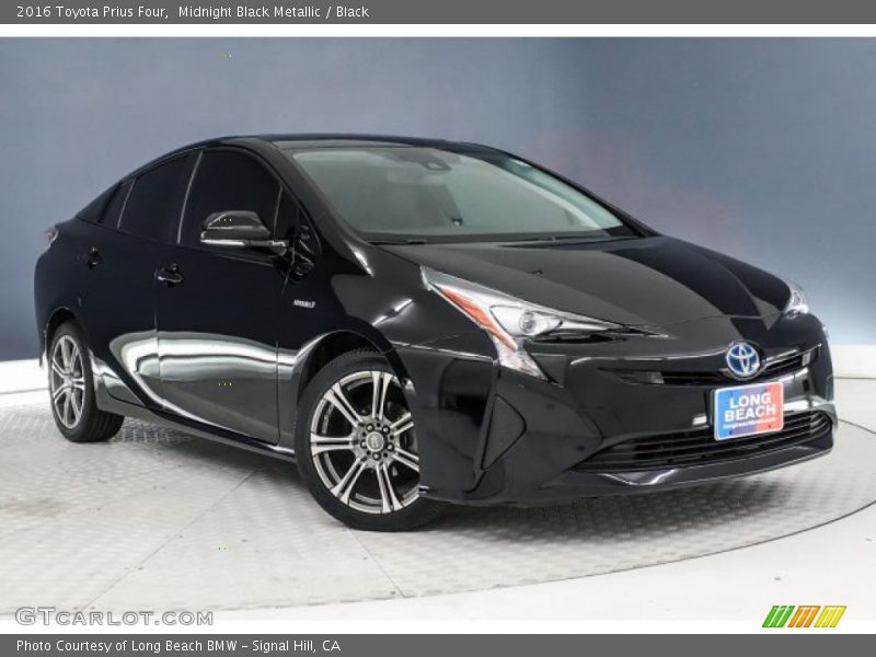 Midnight Black Metallic / Black 2016 Toyota Prius Four