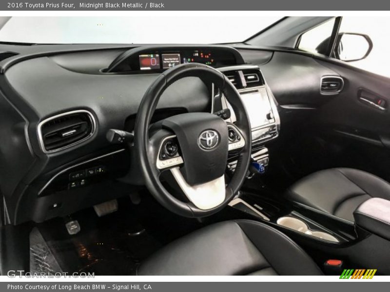 Midnight Black Metallic / Black 2016 Toyota Prius Four