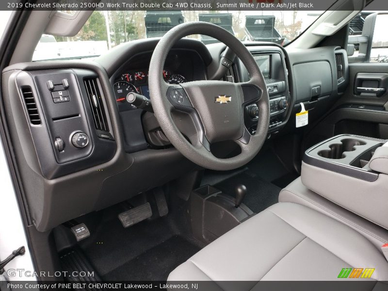 Summit White / Dark Ash/Jet Black 2019 Chevrolet Silverado 2500HD Work Truck Double Cab 4WD Chassis
