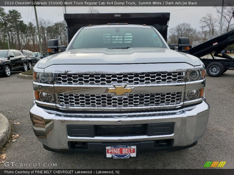 Summit White / Dark Ash/Jet Black 2019 Chevrolet Silverado 3500HD Work Truck Regular Cab 4x4 Dump Truck
