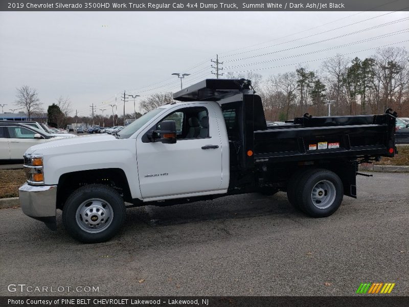 Summit White / Dark Ash/Jet Black 2019 Chevrolet Silverado 3500HD Work Truck Regular Cab 4x4 Dump Truck