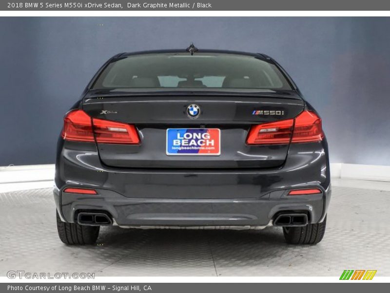 Dark Graphite Metallic / Black 2018 BMW 5 Series M550i xDrive Sedan