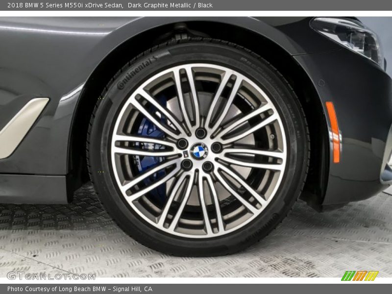 Dark Graphite Metallic / Black 2018 BMW 5 Series M550i xDrive Sedan
