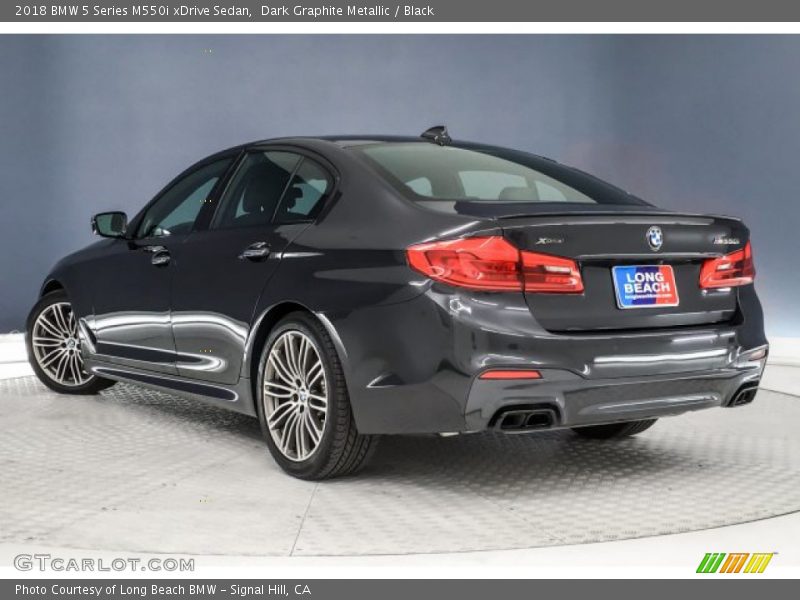 Dark Graphite Metallic / Black 2018 BMW 5 Series M550i xDrive Sedan
