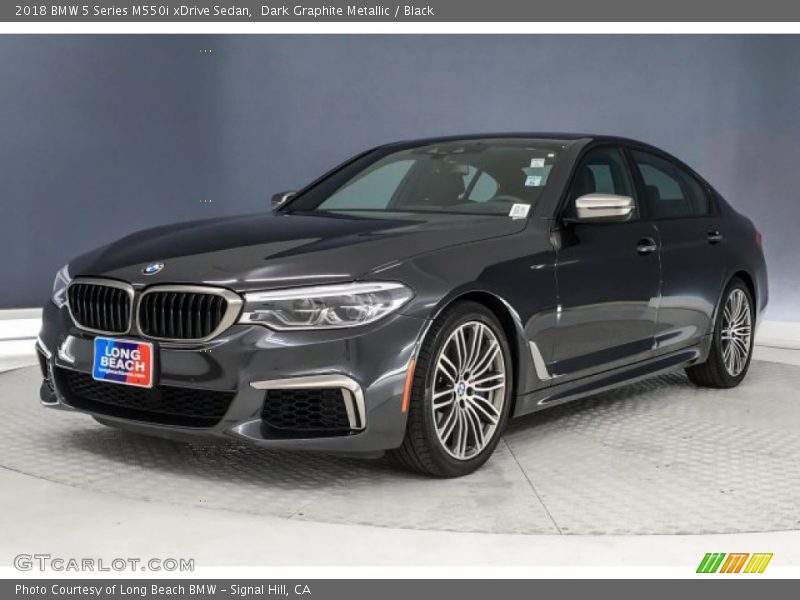Dark Graphite Metallic / Black 2018 BMW 5 Series M550i xDrive Sedan
