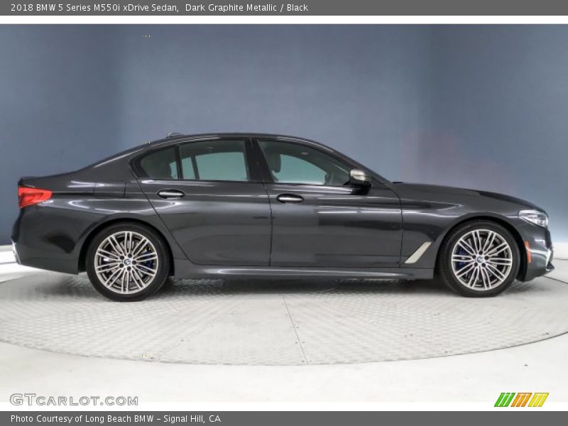 Dark Graphite Metallic / Black 2018 BMW 5 Series M550i xDrive Sedan