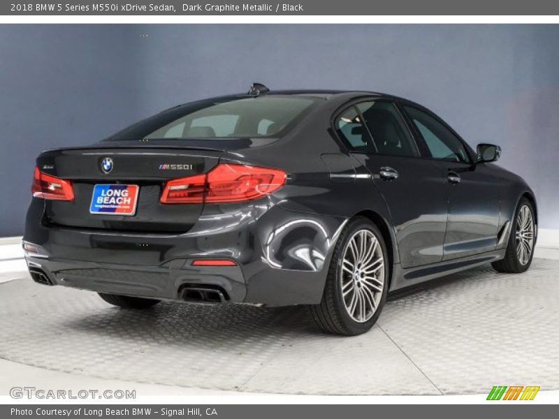 Dark Graphite Metallic / Black 2018 BMW 5 Series M550i xDrive Sedan