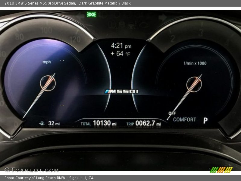 Dark Graphite Metallic / Black 2018 BMW 5 Series M550i xDrive Sedan