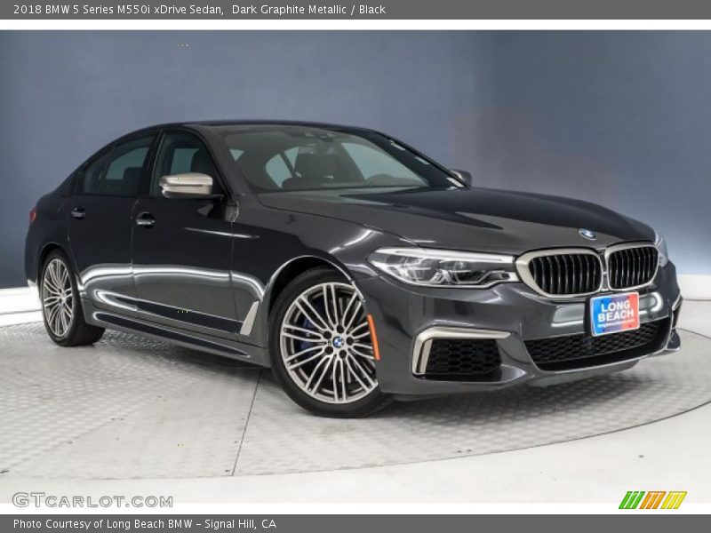 Dark Graphite Metallic / Black 2018 BMW 5 Series M550i xDrive Sedan