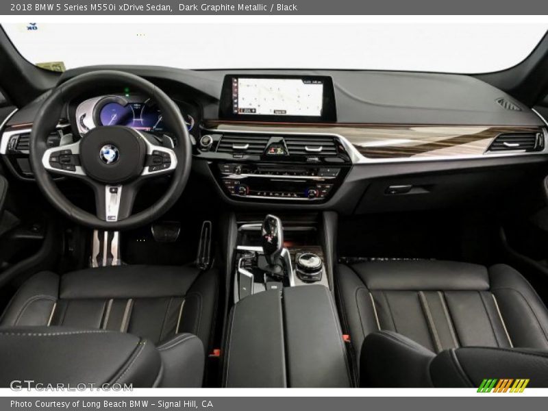 Dark Graphite Metallic / Black 2018 BMW 5 Series M550i xDrive Sedan