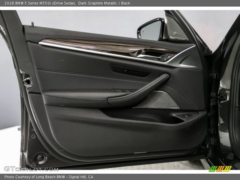 Dark Graphite Metallic / Black 2018 BMW 5 Series M550i xDrive Sedan