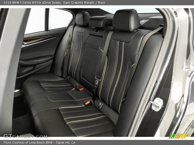 Dark Graphite Metallic / Black 2018 BMW 5 Series M550i xDrive Sedan