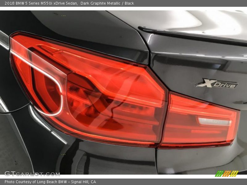 Dark Graphite Metallic / Black 2018 BMW 5 Series M550i xDrive Sedan