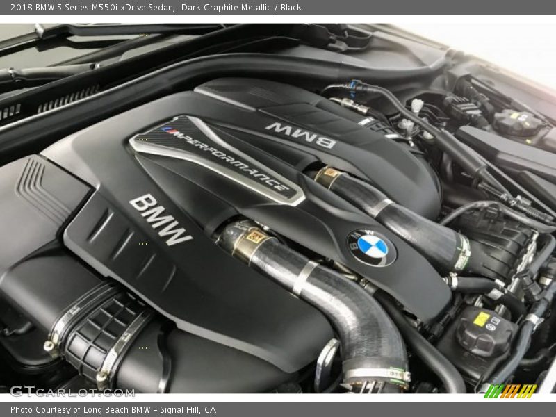Dark Graphite Metallic / Black 2018 BMW 5 Series M550i xDrive Sedan