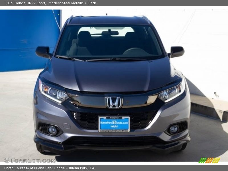 Modern Steel Metallic / Black 2019 Honda HR-V Sport