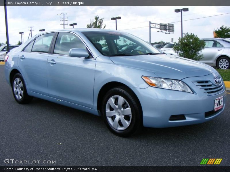 Sky Blue Pearl / Bisque 2009 Toyota Camry LE