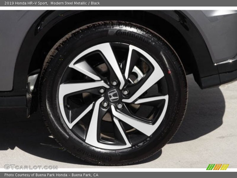 Modern Steel Metallic / Black 2019 Honda HR-V Sport