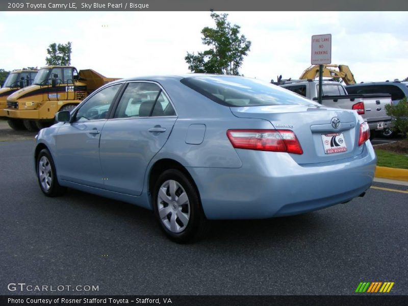 Sky Blue Pearl / Bisque 2009 Toyota Camry LE