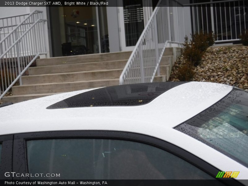 Bright White / Black/Red 2013 Dodge Charger SXT AWD