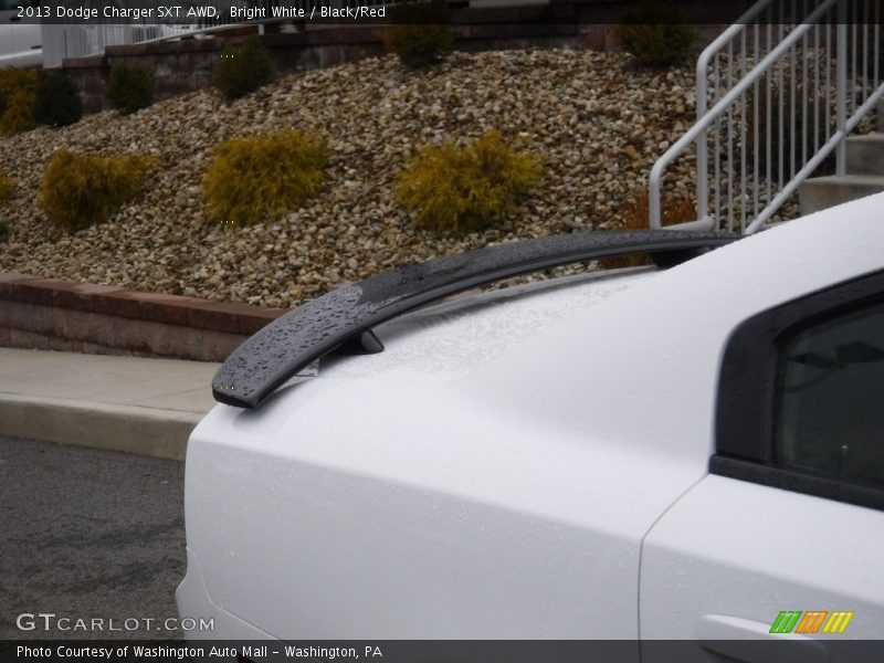 Bright White / Black/Red 2013 Dodge Charger SXT AWD