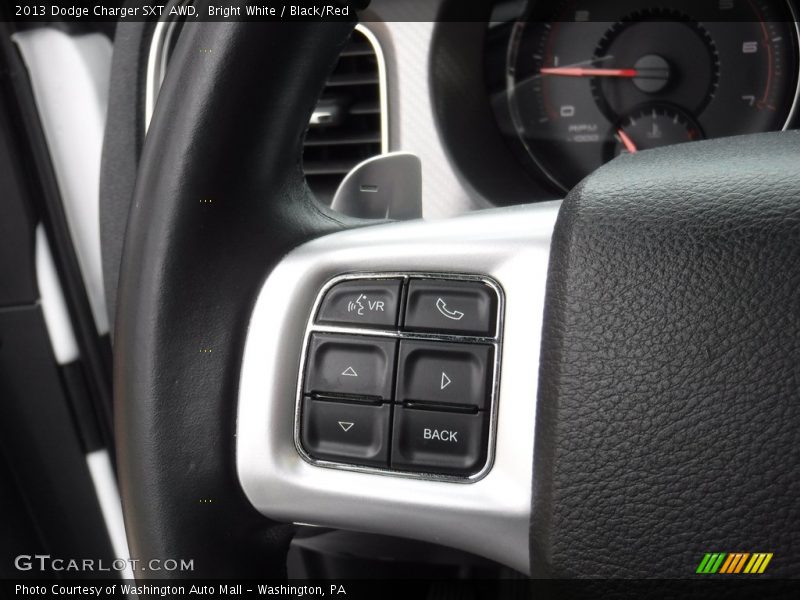 Bright White / Black/Red 2013 Dodge Charger SXT AWD