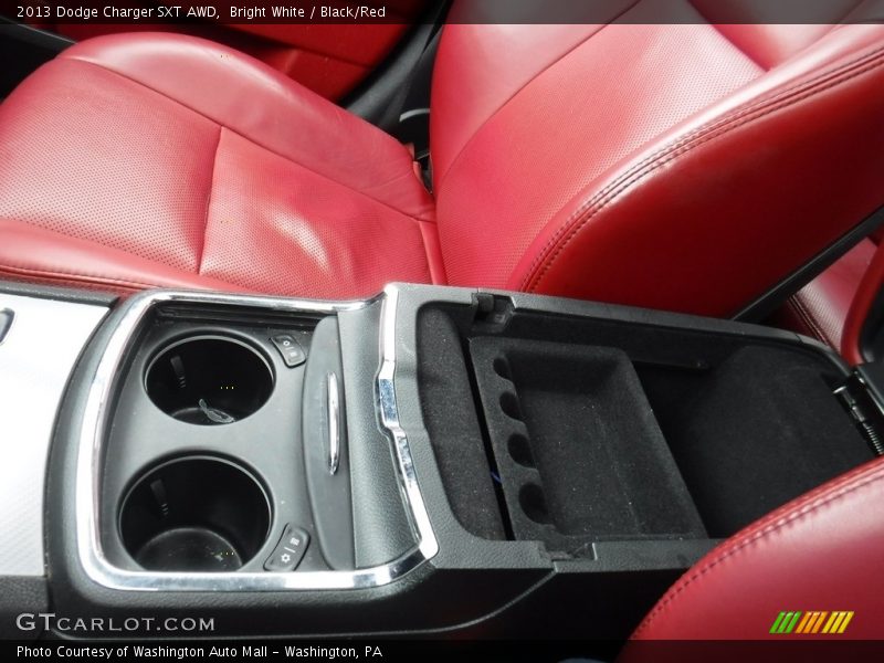 Bright White / Black/Red 2013 Dodge Charger SXT AWD