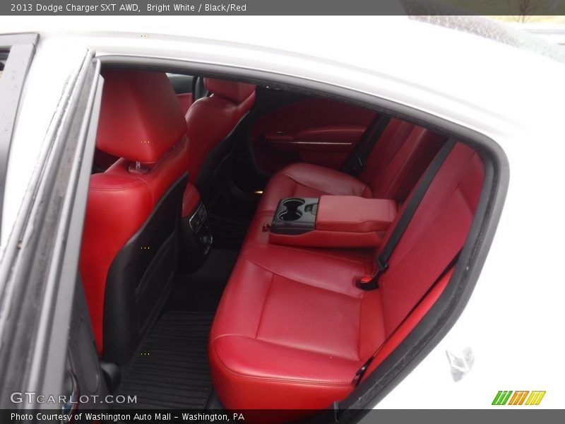 Bright White / Black/Red 2013 Dodge Charger SXT AWD